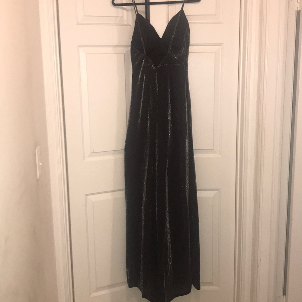 Formal dark grey gown - Picture 5 of 5